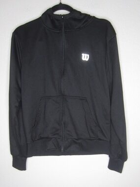 Wilson Women's full-zip black hoodie - Size Medium